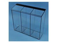 Low Profile 3 Compartment Dispensers Designed For Wall Mounting MAIN