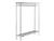 Freestanding Gowning Racks with Wire Shelving Components SWATCH