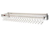 Wall Mounted Gowning Racks with Wire Shelving Components MAIN