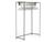 Freestanding Gowning Racks with Wire Shelving Components SWATCH