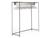 Freestanding Gowning Racks with Wire Shelving Components SWATCH