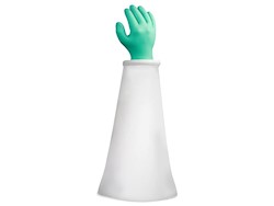 Validated Clean & Sterile Nitrile Isolator White Sleeve / Green Glove System THUMBNAIL