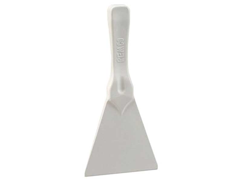 White Polypropylene Hand Held Seamless One Piece Scraper Tool MAIN