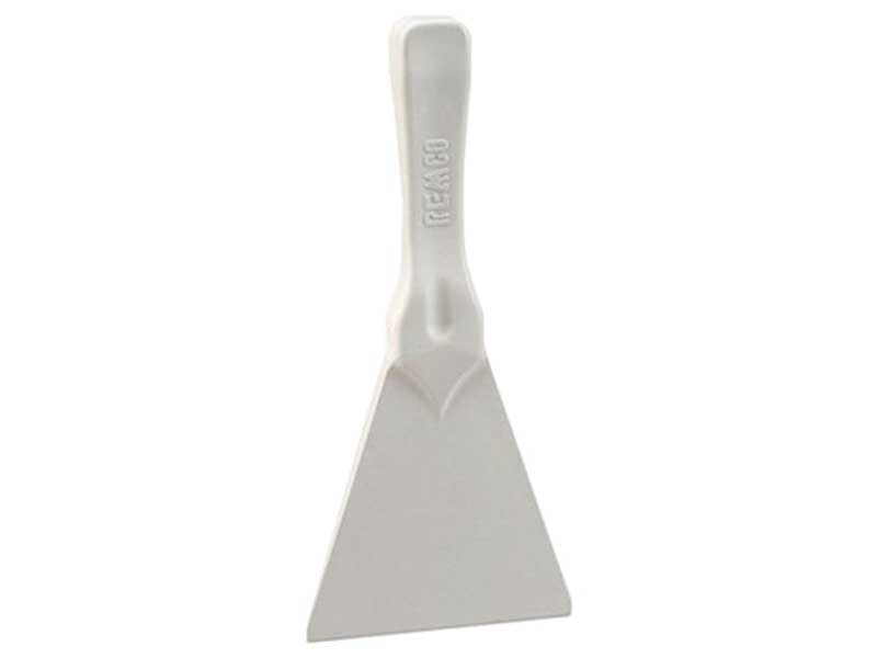 White Polypropylene Hand Held Seamless One Piece Scraper Tool THUMBNAIL