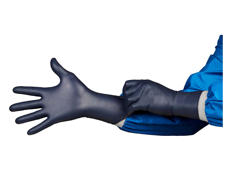 HandPRO Fortis500 Extended Cuff Nitrile Exam Gloves SWATCH