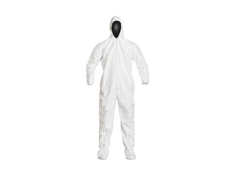 Tyvek White Zipper Closure IsoClean Coveralls THUMBNAIL