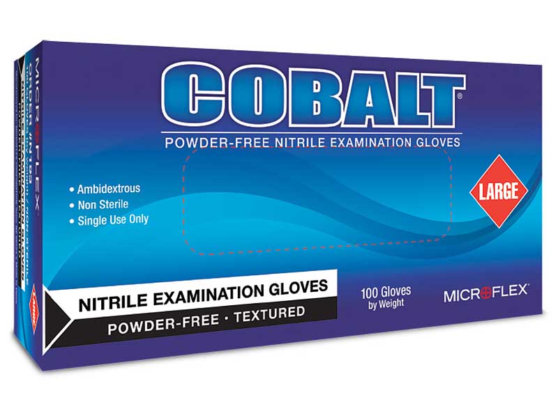 Cobalt Powder-Free Examination Gloves THUMBNAIL
