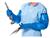 VR Blue / Green Hand & Arm Protection Sleeve Gloves SWATCH