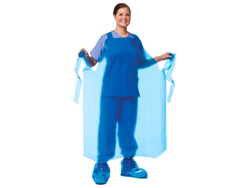 VR Blue CR Processed & Standard Fluid & Chemical Splash Die-Cut Apron MAIN