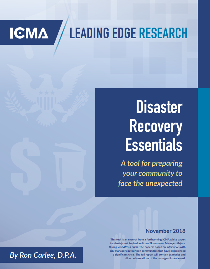 Disaster Recovery Essentials: A Tool for Preparing Your Community to Face the Unexpected LARGE