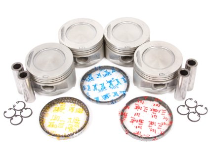 Pistons Set 4-PACK + Rings fits Toyota 2.4L 2367cc 22R 22RE 22REC 1985-1995 (10-239) MAIN