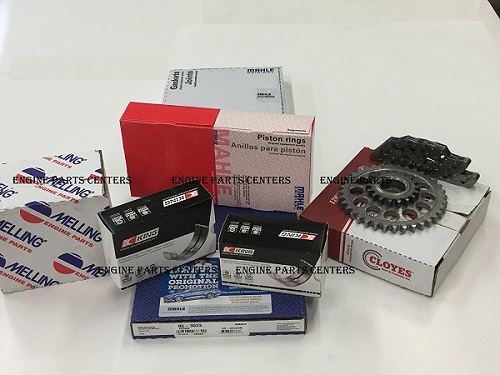 350 Chevrolet 1968-1979 327 1968,1969 Engine Kit w/dbl timing and brass plugs (1-200+C3023K+Ep100BR) LARGE