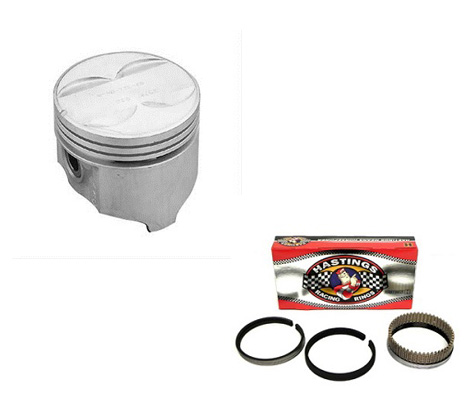 Pontiac 350 5.7L 1520 Silvolite pistons and 2M660 Hasting moly rings MAIN