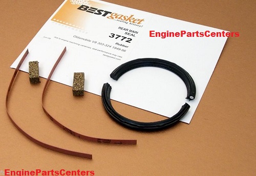 303 324 V8 Olds Oldsmobile GM Rubber Rear Main Seal (3772) Best Gaskets MAIN
