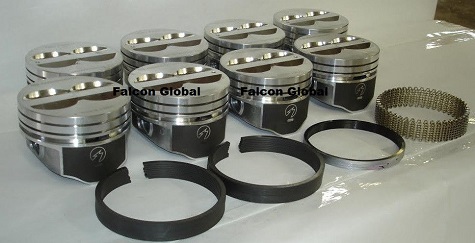 Chevy 350 5.7L Sealed Power Speed Pro Hypereutectic Piston Set + Cast Rings (H345DCP KIT w/Cast) MAIN
