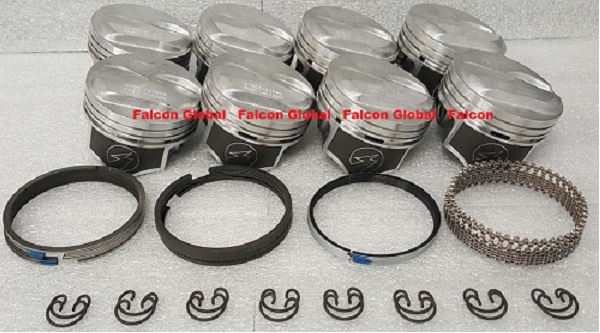 Chevy 7.4/454 SPEED PRO Hypereutectic Coated 30cc Dome Piston+MOLY Ring Kit (H581CP-KIT) MAIN