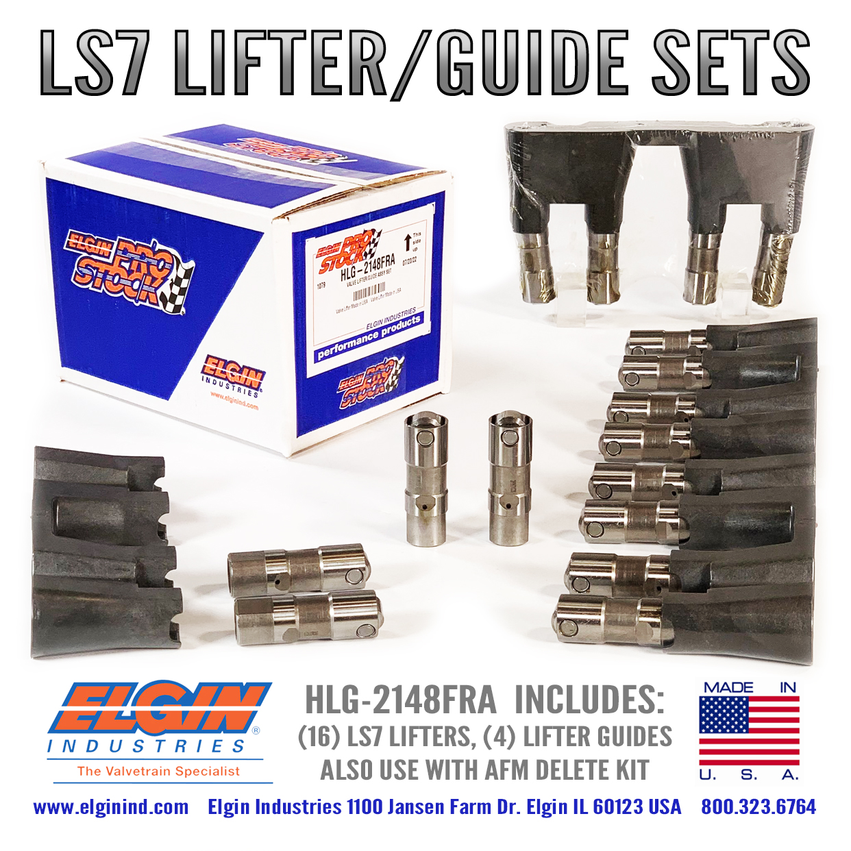 Chevy Chevrolet GM LS7 Lifter / Guide Sets (HLG-2148FRA) LARGE