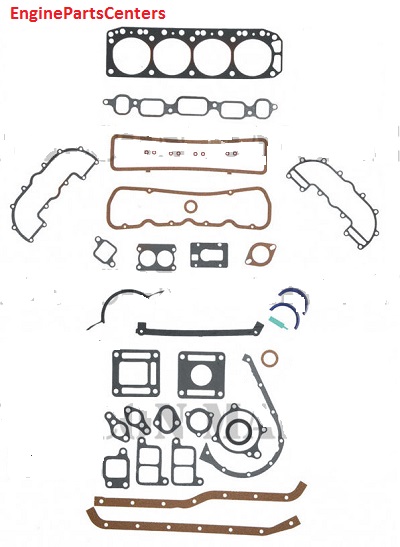 Mercruiser OMC 120 Chevy GM Marine 2.5 153 Full Engine Gasket Set (HS1179VM+CS1179VM) MAIN
