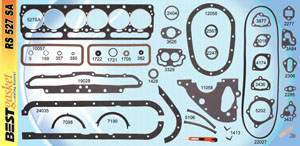 196 OHV AMC RAmbler Full Gasket Set (RS527SA) MAIN