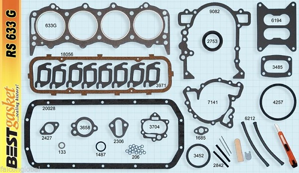 Buick Pontiac V8 215 Full Gasket Set (RS633G) MAIN