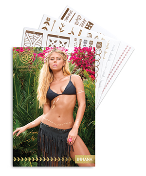 Innana - Goddess Glitz Tattoo Jewelry  (1 envelope) MAIN