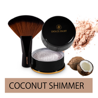 DOLCE DUST POWDER WITH BRUSH- COCONUT CREAM W/ SHIMMER 3.2 oz jar MAIN
