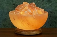 Aloha Bay Himalayan Salt Bowl Lamp with Salt Stones LARGE