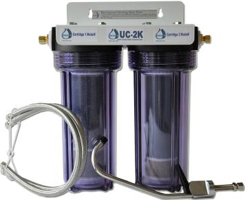 CuZn Chloramine Double Cartridge Countertop Water Filters, Chloramine Filters image LARGE