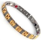 Titanium Stainless Steel, Ion FIR Energy, Magnetic Power Bracelet Image LARGE