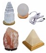 White & Orange Salt Crystal Mini Lamps with USB PLug for Computer Desk Lamp image