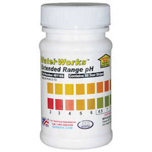 WaterWorks® Extended Range pH Indicator Strips - 2 to 12 MAIN