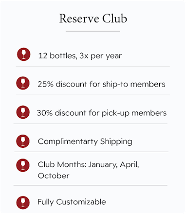 Reserve Club Membership MAIN