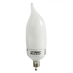 Dimmable Flame CFL With Candelabra Base LARGE