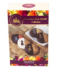 Hula Girl Cookie Collection Hand Dipped Chocolate Covered (7 pc) in Hula Box MAIN