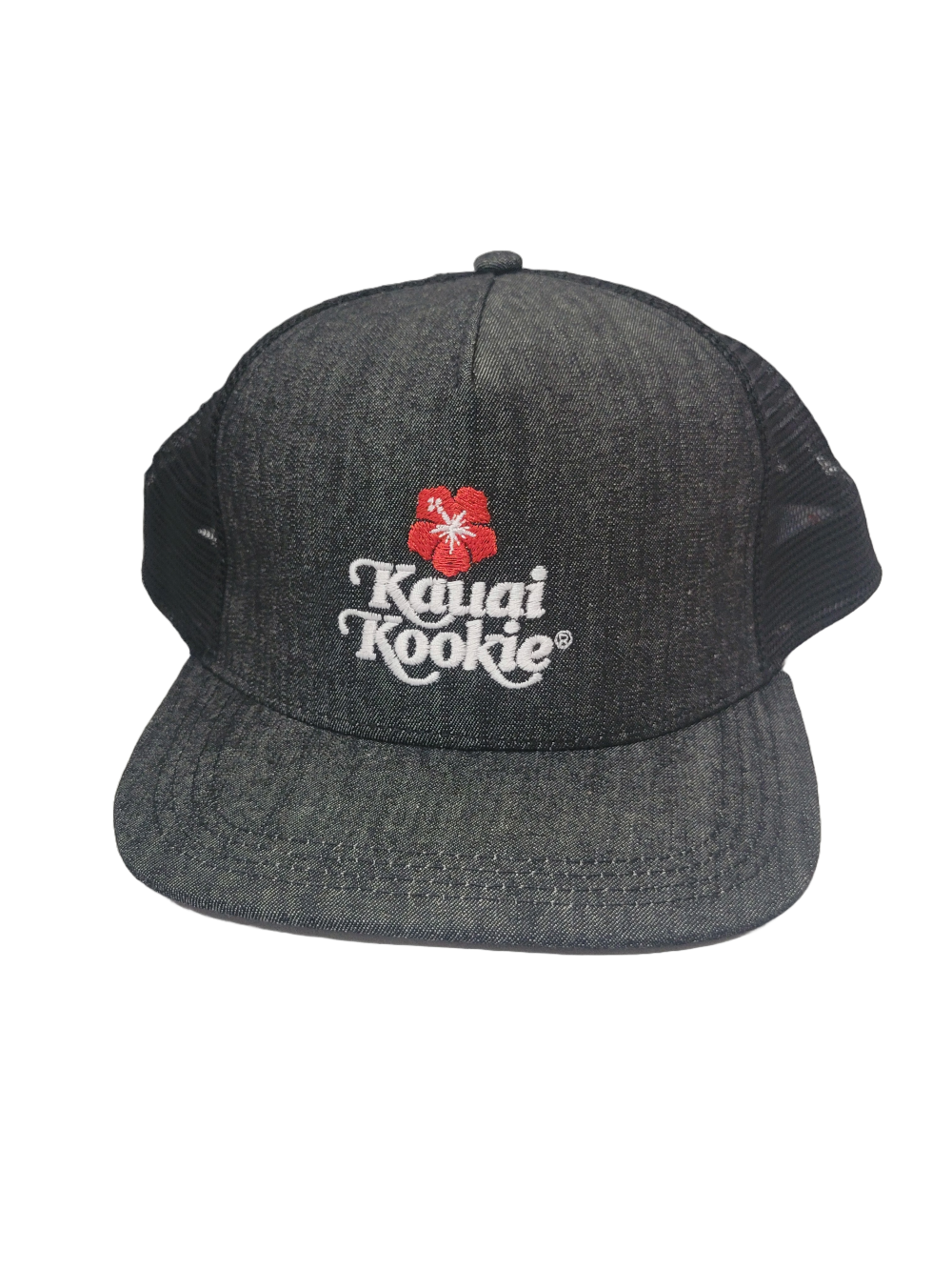 Kauai Kookie Flat Bill Logo Trucker Cap THUMBNAIL