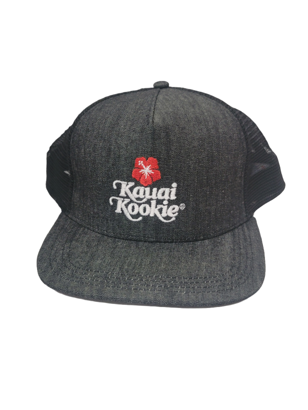 Kauai Kookie Flat Bill Logo Trucker Cap SWATCH