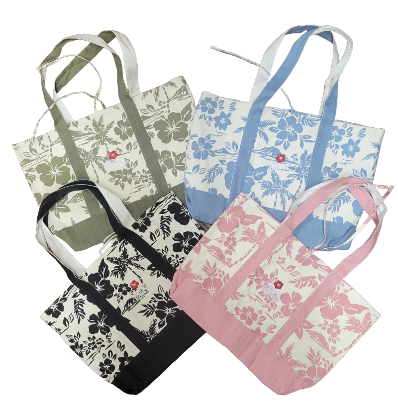 Kauai Kookie Exclusive Canvas Flower Tote Bag MAIN
