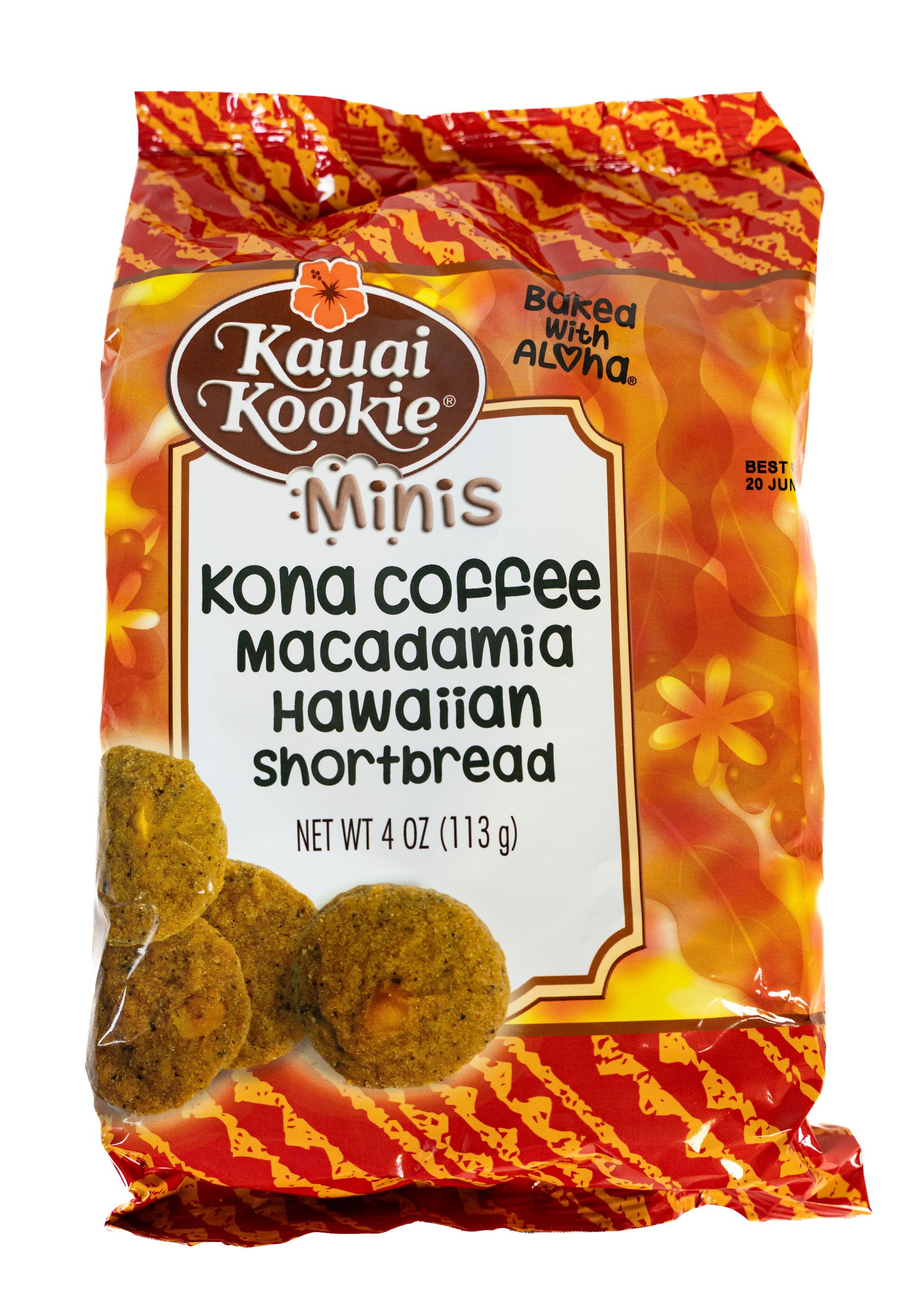 Minis Kona Coffee Macadamia Cookies 4 oz MAIN