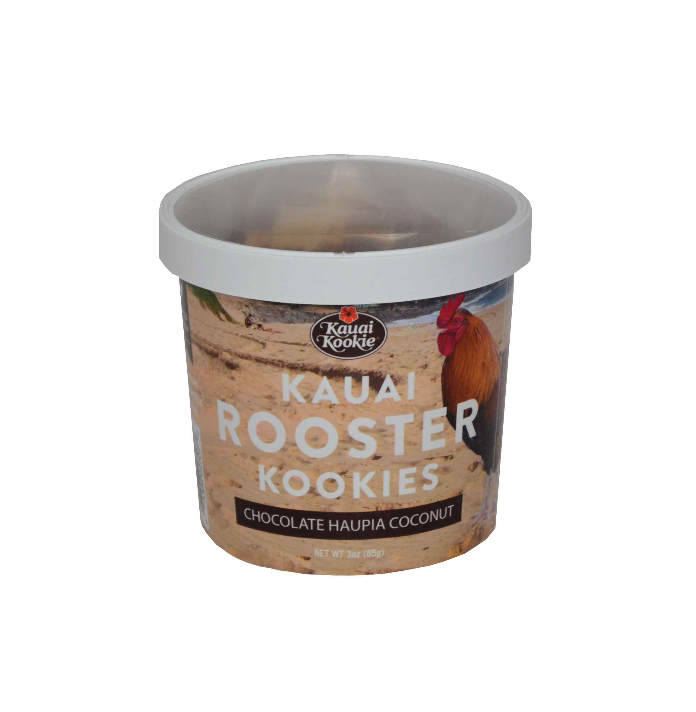 Kauai Rooster Cookies - Haupia Coconut Chocolate SWATCH