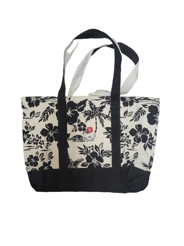 Kauai Kookie Exclusive Canvas Flower Tote Bag SWATCH