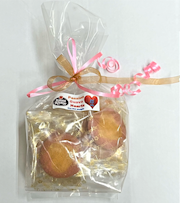 Passion Guava Hearts - 15 single wrapped cookies THUMBNAIL