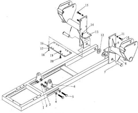 Case backhoe hydraulic hoses