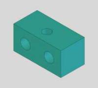 Commander,Sub-Assy,Lower Verticle Stop Block,Crs,3/4 X 3/4 X 1 1/2. MAIN