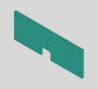 Commander, Sub-Assy, Backing Plate, Aluminum 3/8 X 5 X 14" MAIN