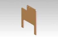 Commander, Brass Chipout Holder, 3/8 X 8-1/16 X 12" MAIN