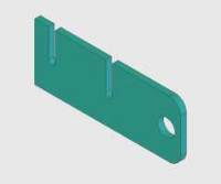 Commander, Sub Jamb, Top Jamb Clamp, No Cut Out, Crs, 1/4 X 2 1/2 X 6 3/8 MAIN