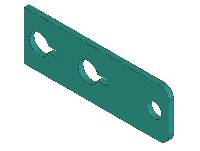 Commander, Jamb Clamp Plate For 0 And 3 Degree, Crs 1/4 X 2-1/2 X 9-1/8" MAIN