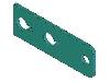 Commander, Jamb Clamp Plate For 0 And 3 Degree, Crs 1/4 X 2-1/2 X 9-1/8" THUMBNAIL