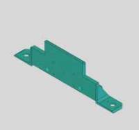 990F-3, Jamb Sub, Center Jamb Clamp Plate,Weldment MAIN