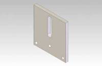 990F-3, Jamb Sub, Chip Breaker Mounting Slide, Crs, 1/4 X 3 X 3 1/4 MAIN